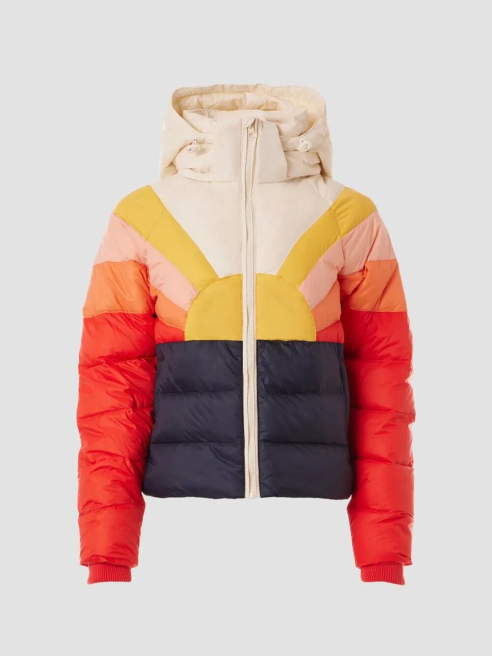 Marine Layer Archive Apres Sunset Down Puffer Jacket Retro Ski Coat Medium - Picture 2 of 14